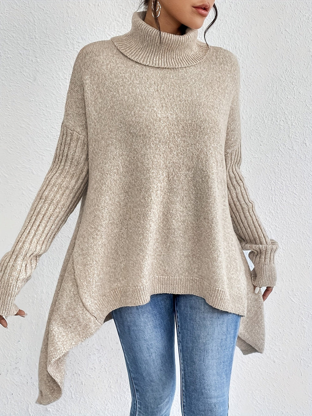Irina | Oversized Turtleneck Sweater