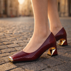 Aurea Crest Block Heels