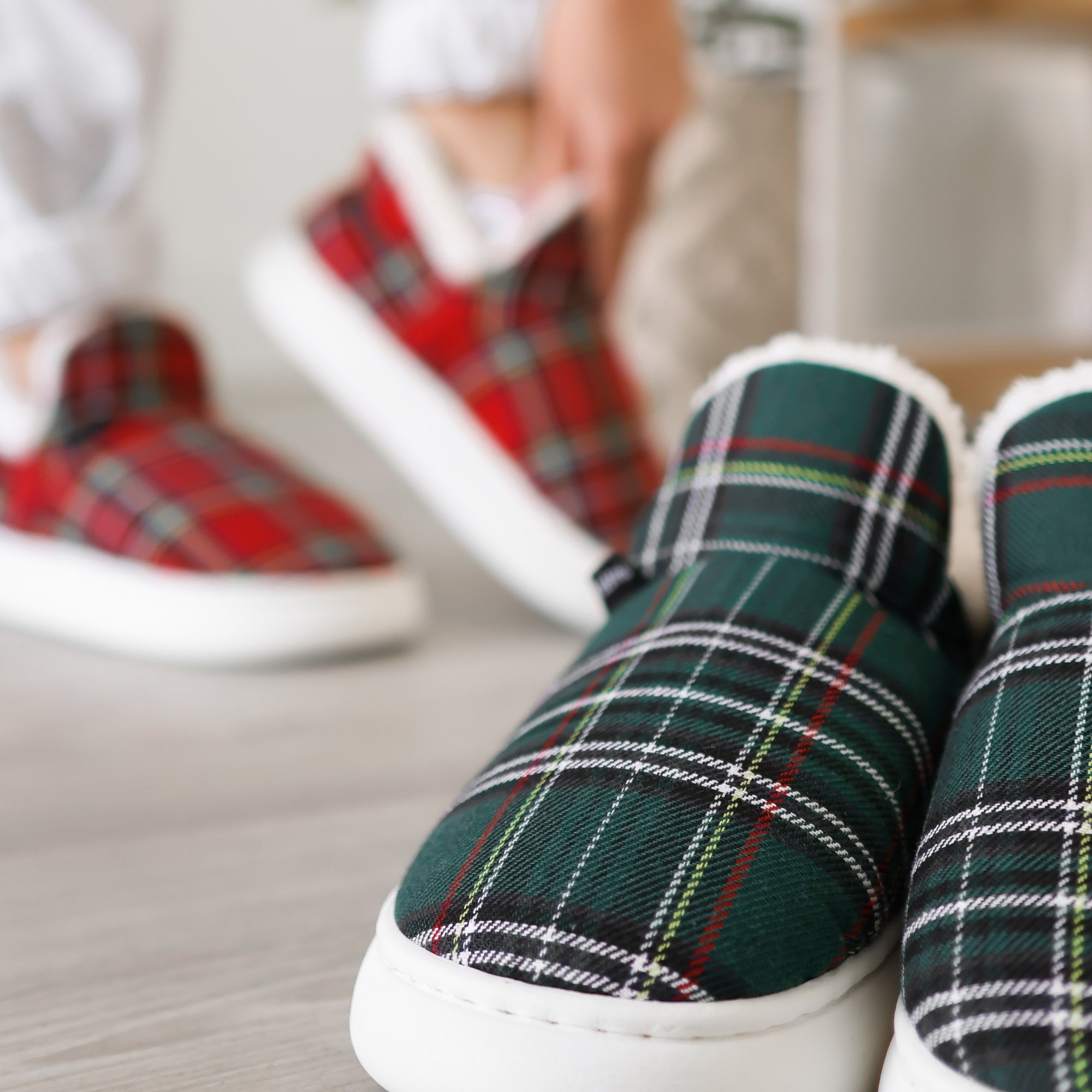 Cozette™ Slippers - Plaid Edition