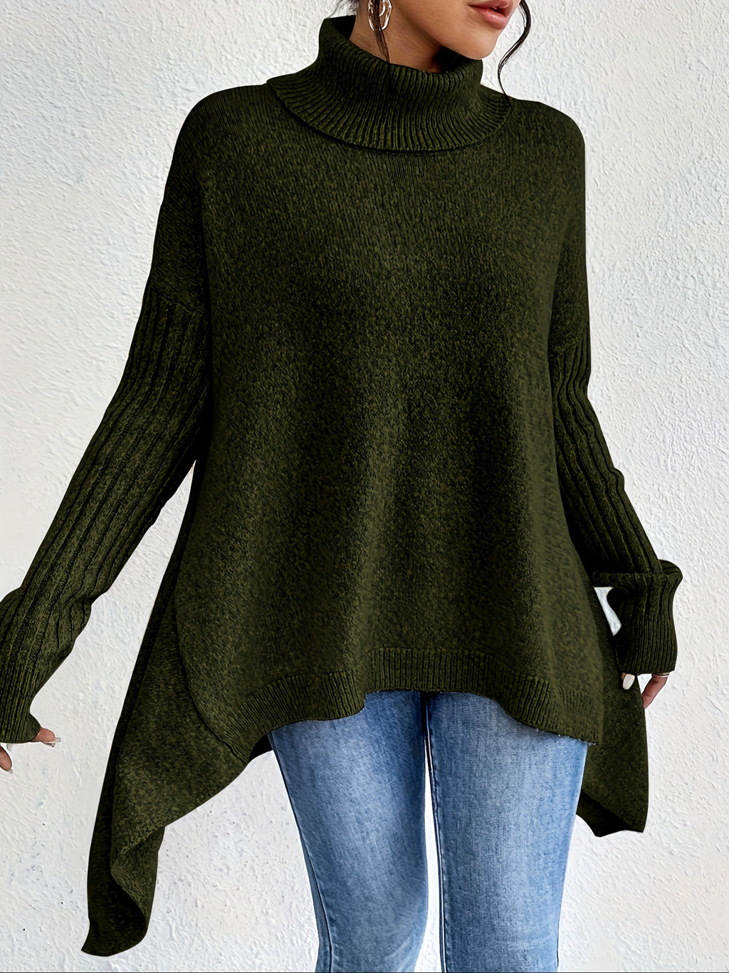 Irina | Oversized Turtleneck Sweater