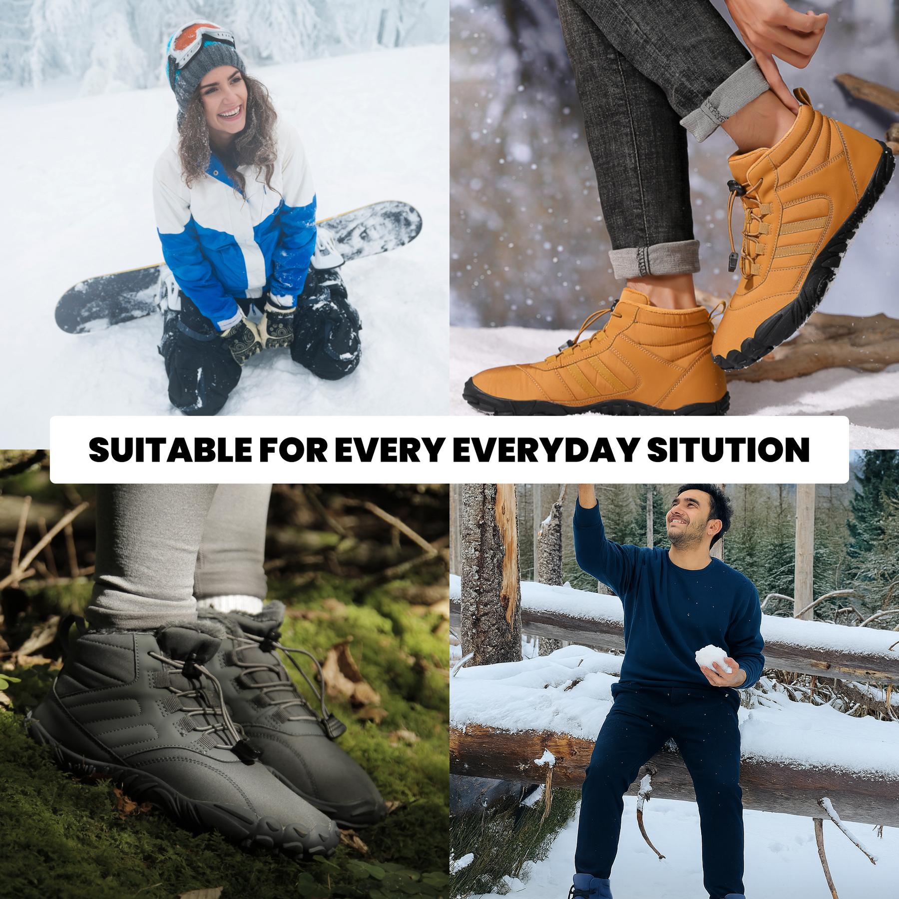 Coziva™ DrizzleGuard - Winter Barefoot Shoes