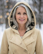Sheila | Plaid Collar Wool Coat