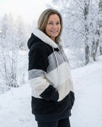 Beverley | Colorblock Plush Jacket
