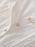 Laura 100% Cotton White Midi Dress