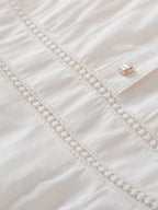 Laura 100% Cotton White Midi Dress