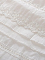 Laura 100% Cotton White Midi Dress