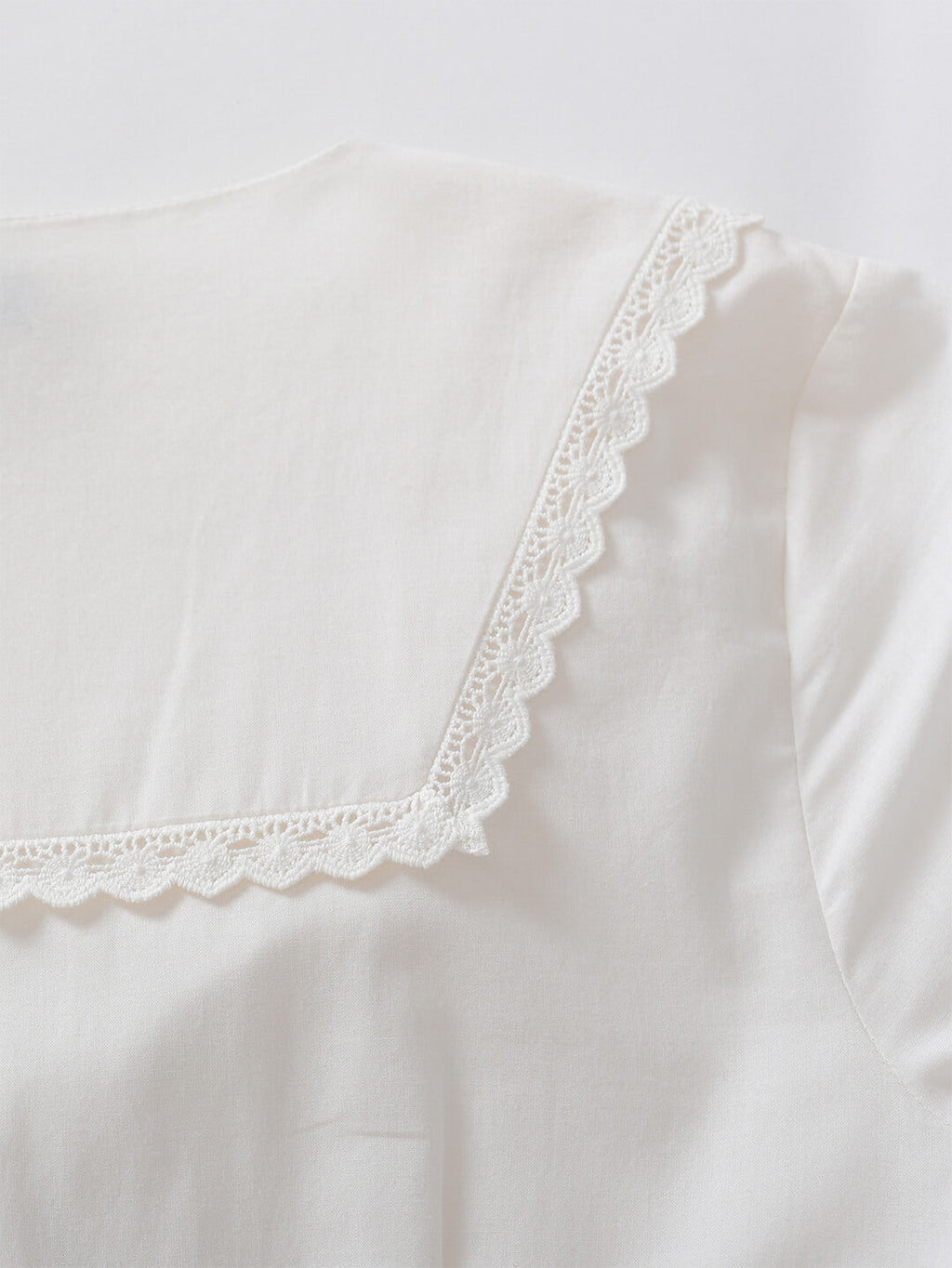 Laura 100% Cotton White Midi Dress