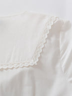 Laura 100% Cotton White Midi Dress