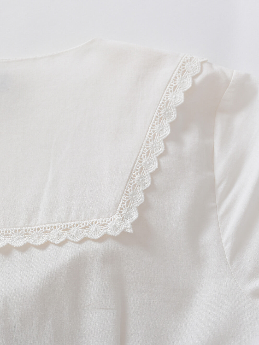 Laura 100% Cotton White Midi Dress
