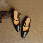 Eyla Genuine Leather Mules