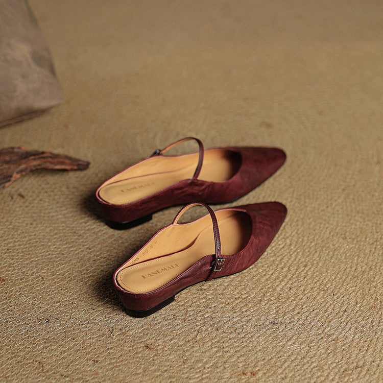 Eyla Genuine Leather Mules