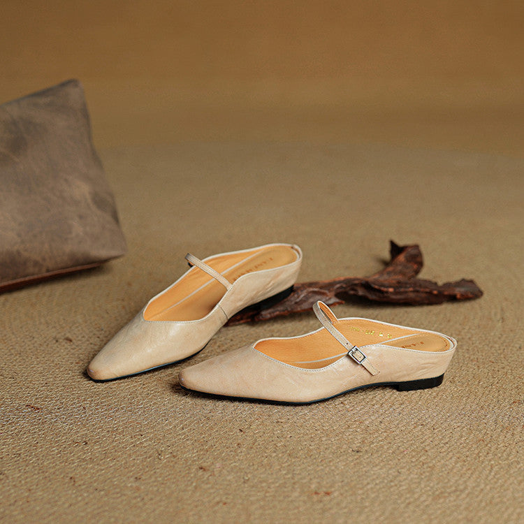 Eyla Genuine Leather Mules