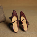 Eyla Genuine Leather Mules