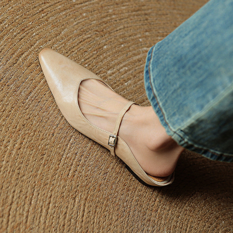 Eyla Genuine Leather Mules