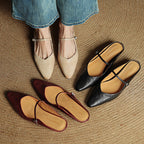 Eyla Genuine Leather Mules