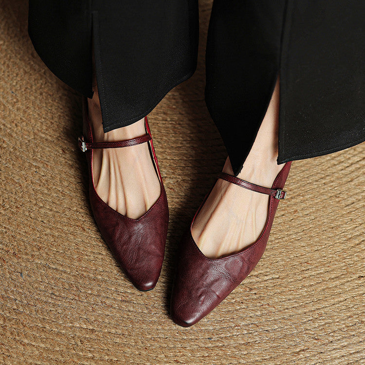 Eyla Genuine Leather Mules