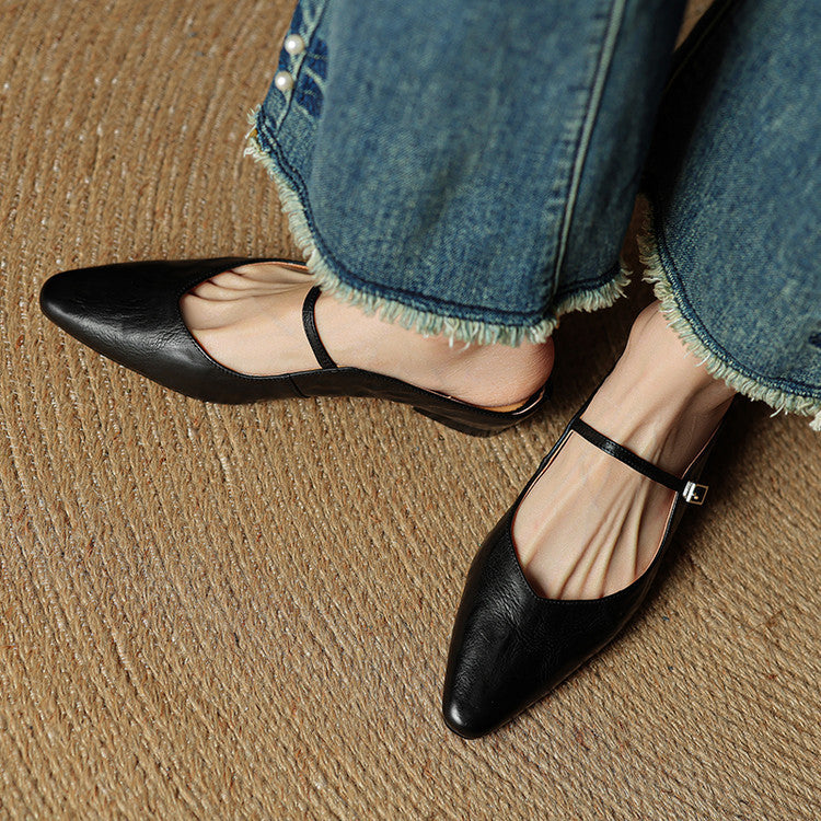 Eyla Genuine Leather Mules